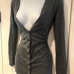 Gray cardigan